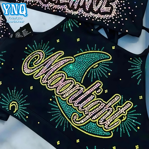 Высокое Качество развеселить практику носить горный хрусталь передача Горячая фиксация горный хрусталь Дизайн передачи тепла - Product Image 5