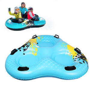Tube à neige gonflable robuste K80 en PVC pour 3 personnes, traîneau extra large résistant au froid, cercle de <span class=keywords><strong>ski</strong></span> d'hiver avec poignées pour enfants et adultes - Product Image 4