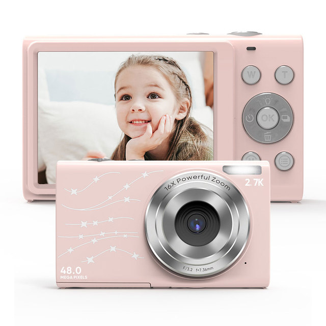 Digital Camera, FHD 1080P, Digital Point and Shoot, 44MP for Vlogging with Anti Shake 16X Zoom