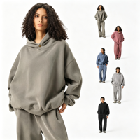 Nouveau sweat-shirt épais et tendance pour homme, style streetwear américain, coupe ample, à capuche, effet délavé, collection automne-hiver