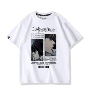 เสื้อยืดแขนสั้นสไตล์เดียวกันสำหรับทุกเพศ ลายอนิเมะไลท์ ยาคามิ สินค้าคอสเพลย์ญี่ปุ่นแบบสองมิติ ลายอิทาชา - Product Image 1