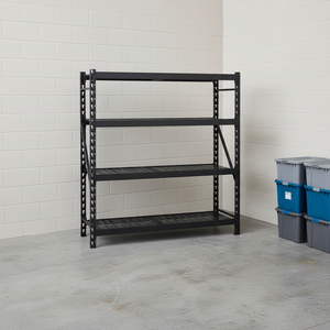 ชั้นวางของโลหะแบบหนา 4 ชั้น ขนาด 72" x <span class=keywords><strong>24</strong></span>" x 72" สำหรับจัดเก็บในบ้าน - Product Image 1