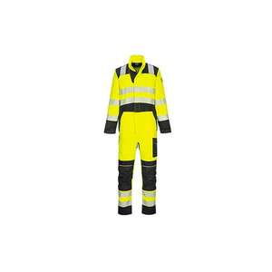 PORTWEST - FR507YBRS PW3 FR Combinaison haute visibilité jaune/noir-VÊTEMENTS DE TRAVAIL ANTIFLAMME EAN 5036108397594 - Product Image 1