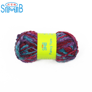 Suzhou huicai tricot épais mince fil de laine usine Offres Spéciales qualité 98% laine et 2% nylon mélangé fil flammé - Product Image 4