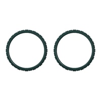 EXtremeRate Racing Green Accessoires de remplacement Anneaux d'accent personnalisés pour manette PS5 BDM-010/020/030/040/050