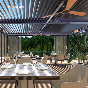 Mooxon özelleştirilebilir boyutu 3X3 3X4 3X5 3X6 fabrika açık alüminyum motorlu Louvered Led ışık Bois ile sistemi - Product Image 6