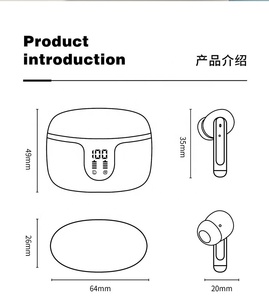 AGETUNR nuevos auriculares S48A TWS ENC + ANC auriculares inalámbricos <span class=keywords><strong>manos</strong></span> <span class=keywords><strong>libres</strong></span> activar Control de voz Dual Mic Gaming In Ear V5.3 auriculares - Product Image 4