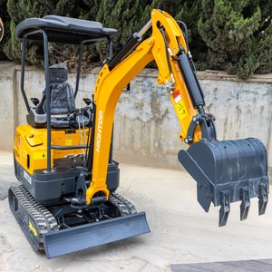 Mini-excavatrice de jardin 1,5T 1,8T, mini-pelle sur chenilles, lame de pelle, moteur à faibles émissions, design compact, idéale pour - Product Image 2