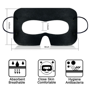 Lot de 100 masques oculaires <span class=keywords><strong>VR</strong></span> jetables universels, barrière anti-transpiration, couvre-visage pour <span class=keywords><strong>Apple</strong></span> Vision Pro, pour Meta Quest3, accessoires <span class=keywords><strong>VR</strong></span> - Product Image 5