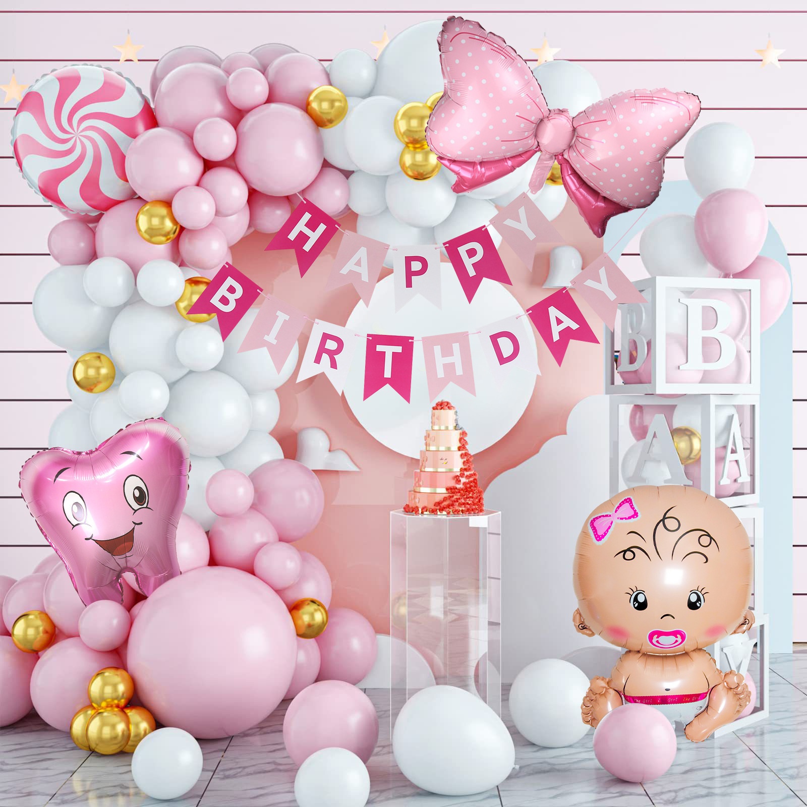 Primer conjunto de dientes Deciduos de bebé niña