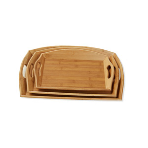Cutting board manufacturer direct sales: original bamboo <b>trays</b>, creative living room tableware <b>tea</b> <b>trays</b>, large bamboo and wood - Product Image 2