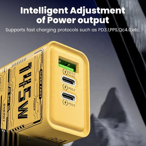 145w <span class=keywords><strong>3</strong></span> पोर्ट फास्ट चार्ज टाइप सी गन फोन चार्जर यूएसबी सी क्यू सी क्यू सी सी क्यू सी सी सी सी <span class=keywords><strong>3</strong></span>.0 सुपर चार्ज एडाप्टर - Product Image 2