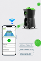 Machine de service de pickleball d'entrée de gamme, lanceur de balles automatique intelligent avec contrôle par application mobile, 7000g pour utilisation en extérieur