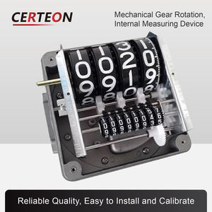 高精度4桁メカ式ディーゼル流量計1インチ1 5インチギア構造ストレート型燃料流量計 - Product Image 2