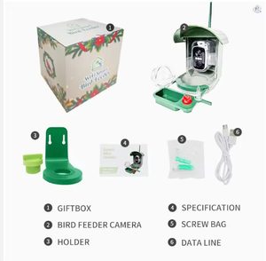 Mangiatoia per Uccelli 2K HD 1.8L con Telecamera AI Intelligente, Alimentatore Solare con Sfera per Colme, Serbatoio d'Acqua per Colibrì, Batteria 5200mAh, Impermeabile IP65 - Product Image 5