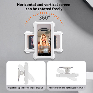 Support mural étanche pour téléphone <span class=keywords><strong>de</strong></span> douche et <span class=keywords><strong>de</strong></span> cuisine, compatible avec les téléphones <span class=keywords><strong>de</strong></span> moins <span class=keywords><strong>de</strong></span> 6.8 pouces - Product Image 6