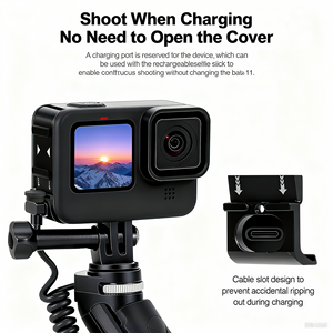 Cubierta Lateral para GoPro Hero 11 12 13, Cubierta de Batería Extraíble con Puerto Tipo-C para GoPro <span class=keywords><strong>Hero9</strong></span> 10 - Product Image 2