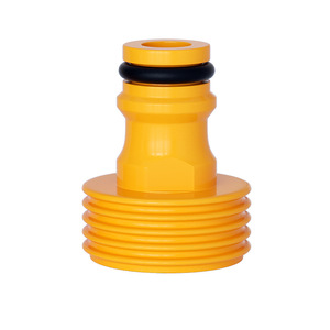 Adaptador de manguera de plástico amarillo con conector de boquilla negro, accesorio de plomería de conexión rápida con diámetro interior de 1/2 pulgada - Product Image 3