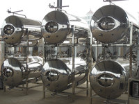 Réservoir à bière lumineux à double paroi pour la fabrication de Kombucha capacité 5000 litres BBT avec veste fossette