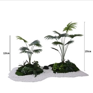 Muschio Artificiale per Decorazione Interna, <span class=keywords><strong>Prato</strong></span> Sintetico per Soggiorno, Paesaggistica in Miniatura 60cm/160cm 3.0kg - Product Image 2