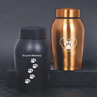 Urnas Funerarias para Mascotas de Acero Inoxidable Selladas Premium para Perros, Ataúdes y Urnas para Mascotas, Urnas de Madera para Cenizas, Precio Natural Polish