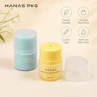 Contenant cosmétique torsadable en PP 10g 15g avec capuchon à pression pour baume à lèvres, parfum solide, couleur et logo personnalisés, OEM, écologique