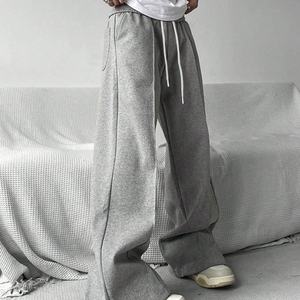 Pantalon de survêtement décontracté pour homme, ample, respirant, écologique, taille élastique, jambe large, poches, taille mi-haute, cordon de serrage, service OEM - Product Image 3