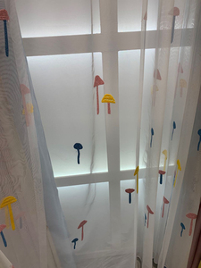 Del fumetto del ricamo-giraffa carino cuciture <span class=keywords><strong>tende</strong></span> <span class=keywords><strong>per</strong></span> la camera dei bambini - Product Image 6