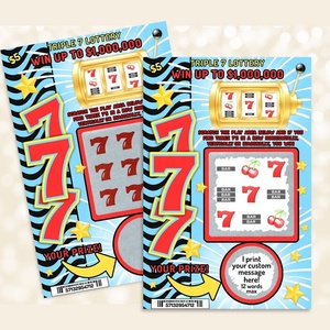 Vé số cào trúng thưởng tùy chỉnh, trò chơi đánh bạc, vé cào trúng thưởng - Product Image 2