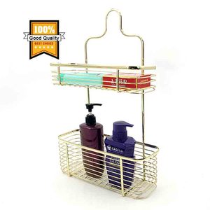 Nuevo Estante <span class=keywords><strong>de</strong></span> Ducha <span class=keywords><strong>de</strong></span> Lujo <span class=keywords><strong>de</strong></span> <span class=keywords><strong>Acero</strong></span> <span class=keywords><strong>Inoxidable</strong></span> con Gancho Esquinero Antideslizante y Antivuelco, Sin Perforación, <span class=keywords><strong>de</strong></span> 2 Niveles, para Colgar Sobre la Ducha - Product Image 1