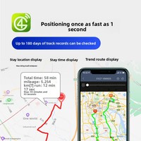 Traceurs GPS cellulaires GSM personnalisables pour voitures, détection ACC, étanches, placement sur tableau de bord, suivi en temps réel via application iOS, 1 an de visualisation