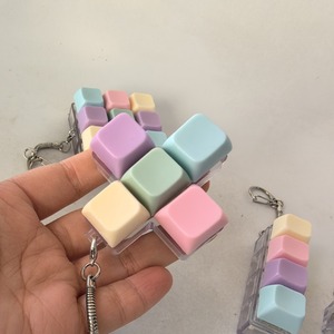 Cơ khí Keycap Keyring Móc Chìa Khóa giải nén đồ chơi bàn phím <span class=keywords><strong>Fidget</strong></span> Clicker ngón tay Bàn phím đồ chơi keycap Keychain - Product Image 3