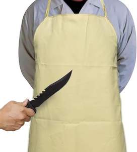 Inchzx Tablier de chef ignifuge antistatique de qualité industrielle 4 vêtements de coupe pour l'usine de verre Vêtements d'abattage du poisson - Product Image 3