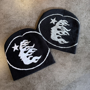 Bonnets Hip-Hop American Star personnalisés, broderie 3D, 100% acrylique, <span class=keywords><strong>bonnet</strong></span> chaud à enfiler, couleurs contrastées, hommes femmes - Product Image 2
