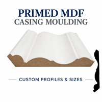 Moulures en MDF apprêtées sur mesure pour cadres de portes et fenêtres intérieures, garnitures décoratives, fabricant OEM ODM