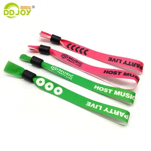 Heat transfer festival wristband bracelet customized fabric wristband for event party