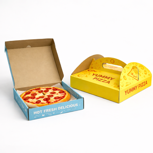 Boîtes d'emballage alimentaire pour pizzas en carton ondulé B/E, option de découpe, boîte d'expédition personnalisée - Product Image 1