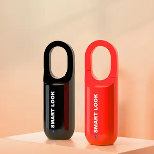 BBDHOME kleines entsperrbares Padlock Gepäck Fitnessstudio Schrank wasserdicht USB-Aufladung intelligentes Fingerabdruck-Padlock