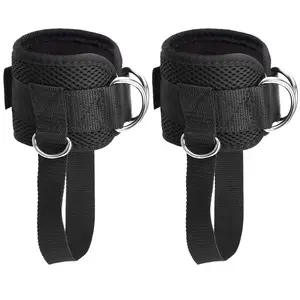 2024 Wholesale Factory Custom Adjustable Neopre Double D-Ring Legend Fitness Ankle Strap