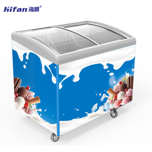 Congelatore orizzontale commerciale per gelati con tecnologia di raffreddamento ad aria, attrezzatura di refrigerazione durevole ed efficiente dal punto di vista energetico per negozi - Product Image 2