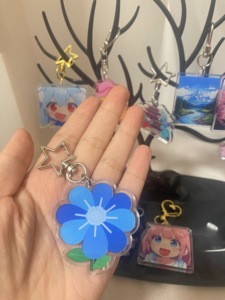 Factory Custom Acrylic <b>Keychain</b> Double Sided Printed Clear Acrylic Charm Personalized Logo <b>Anime</b> Key Ring Promotional Gift OEM O - Product Image 3