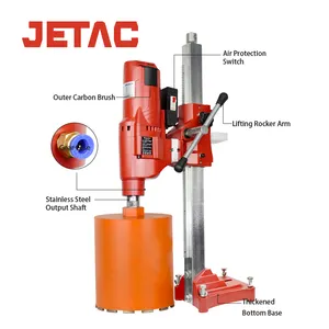 Mesin Bor Inti Borehole Portabel 255Mm, Mesin Bor Inti Borehole Beton Berlian Vertikal Bor