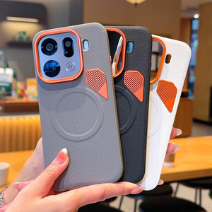 Funda Protectora Magnética de Cuero PU Mate de Lujo para Negocios, Resistente a Golpes, con Protección de Lente <span class=keywords><strong>Plus</strong></span> Ins, para Oppo Find X9 Pro/X9 5G, Carga Inalámbrica - Product Image 2