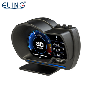 ELING araba HUD OBD2 + GPS modu kafa Up ekran kilometre <span class=keywords><strong>9</strong></span> arayüzü dijital ölçer ölçer - Product Image 5
