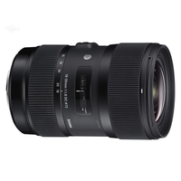 Objectif d'appareil photo SIGMA 18-35mm F1.8 Art d'occasion pour Canon, compatible avec les capteurs APS-C, grand angle, grande ouverture, idéal pour les paysages et les portraits