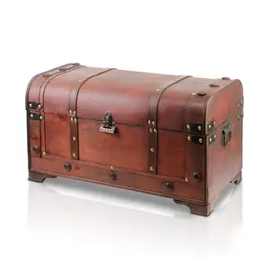 Pirate Treasure Chest with Lock and Skeleton Key - Large – Nautical Cove