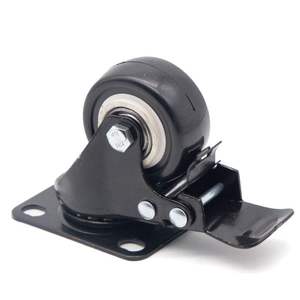 Juego de ruedas giratorias de poliéster de última generación que no dejan marcas, juego de 4 piezas 360 °   Rotación suave y superficie de tacto suave para equipos de fábrica - Product Image 2