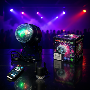 Lumière de fête LED 3W RGBW avec télécommande, éclairage de scène pour discothèque, éclairage de fête avec connexion sans fil - Product Image 2