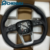 Volant de voiture en cuir personnalisé pour Audi A4 A5 A6 A7 C7 Q3 Q5 A3 S3 S8 R8 RS3 S6 S7, noir perforé, haute qualité, amélioré