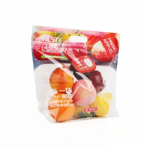 Wieder versch ließbare Früchte Gemüse Kunststoff Zip Lock Lebensmittel verpackungs tasche Klare Plastiktüte